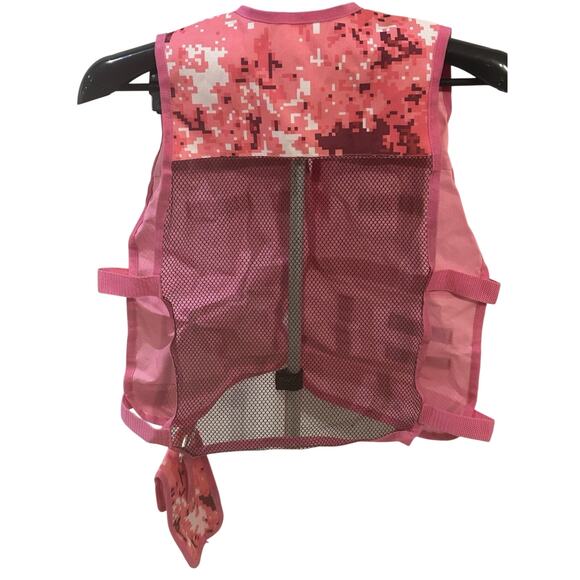 Girls Pink Camo Dart Tactical Vest - Picture 3 of 3